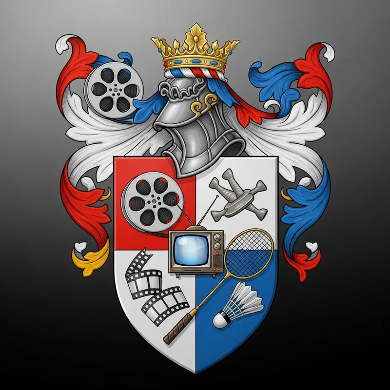 Elegant Shield: Movies, TV Shows & Badminton Symbolism