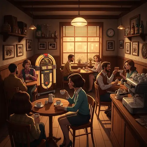 Vintage Café Culture: Nostalgic Ambience & Convivial Conversations
