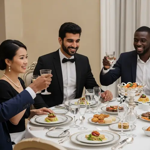 Elegant Dinner Toast: A Celebration of Diversity