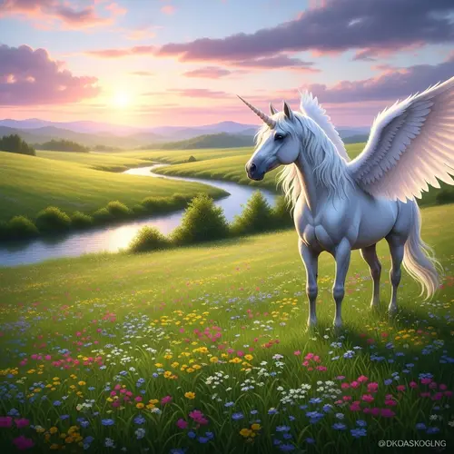 Ethereal Unicorn: Mythical Beauty in Wonderland