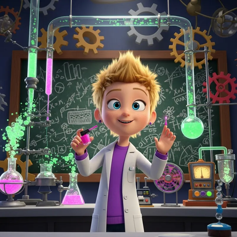 Dexter's Laboratory Blonde Girl with Nail Polish