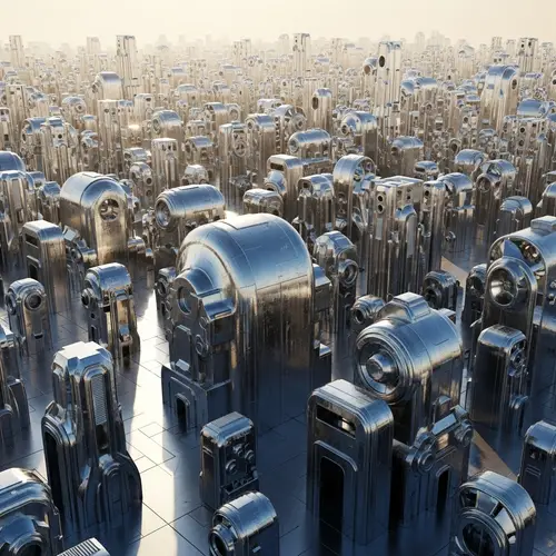 Futuristic Landscape with Magnesium Alloy Structures