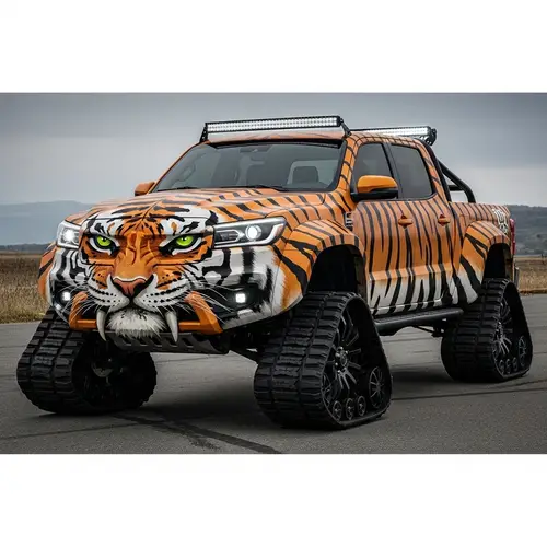 Tiger-Inspired Off-road Truck Design | Transforming & Rugged
