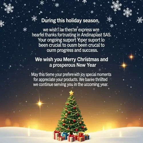 Holiday Card | Merry Christmas & Prosperous New Year Wishes