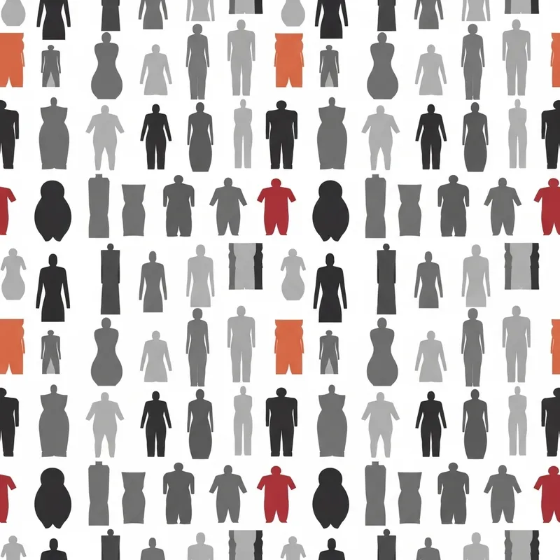 Minimal Body Shape Wallpaper Pattern | Abstract Design