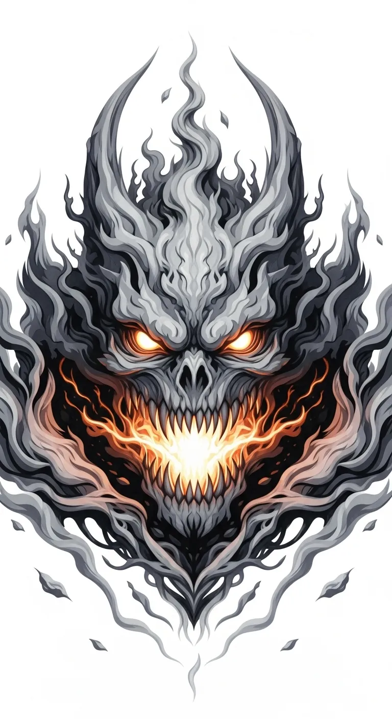 Ethereal Ash and Smoke Monster | Fine-Grained Kirigami Art Ethereal Ash and Smoke Monster | Fine-Grained Kirigami Art