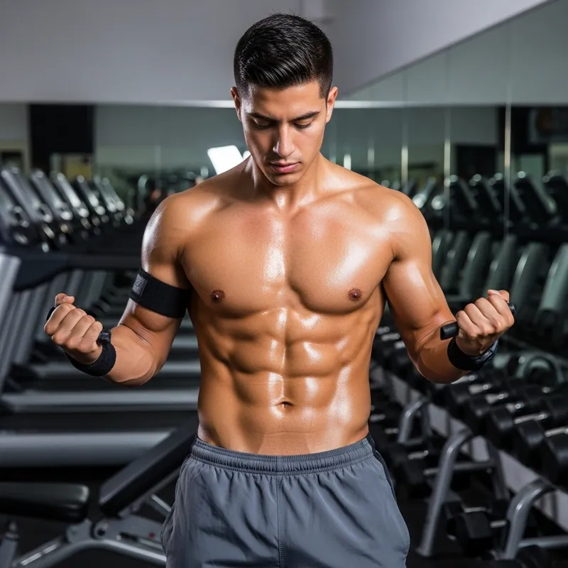 Empowering Abs Workout - Inspiring Hispanic Young Man
