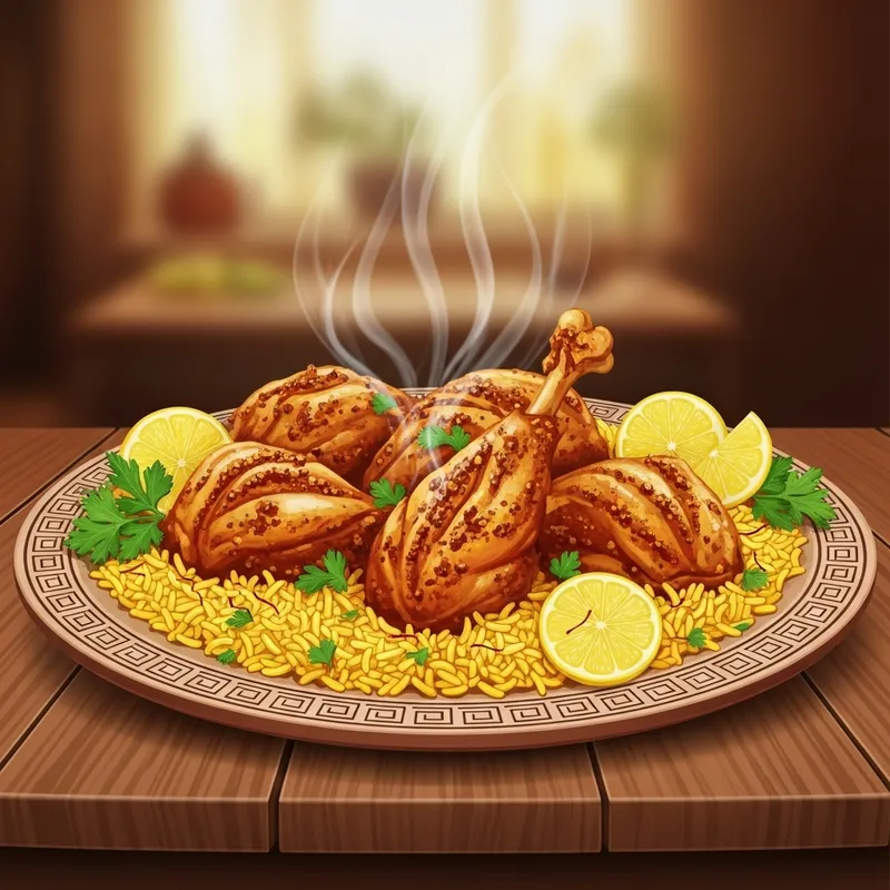 Savory Chicken Pater with Yellow Rice