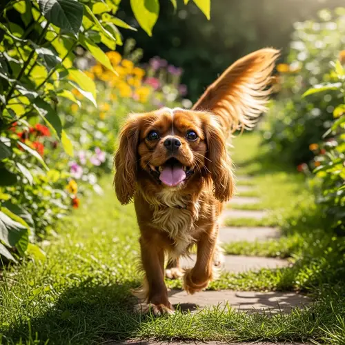 Sparky the Lively Dog | Fetch-Ready in Lush Green Garden