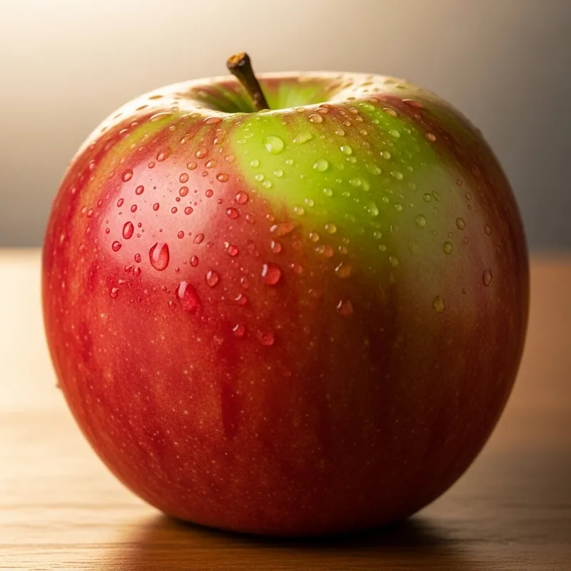 Fresh and Vibrant Ripe Apple