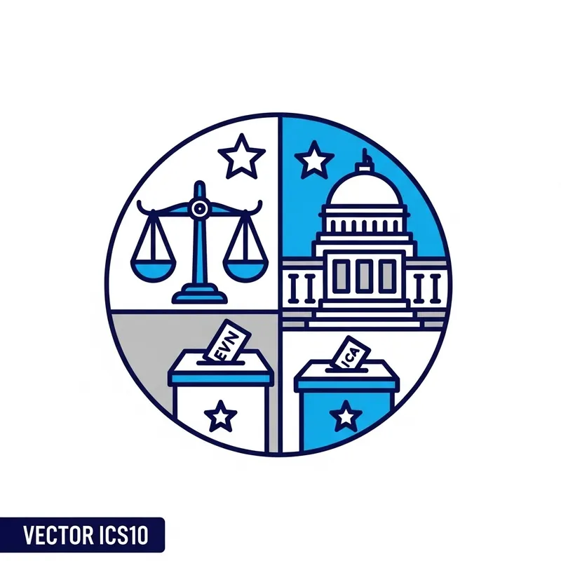 Vector Government & Democracy Icon | Governance Symbol