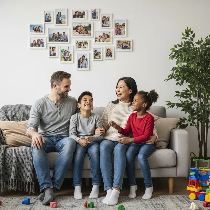 Happy Multicultural Family Enjoying Quality Time Together