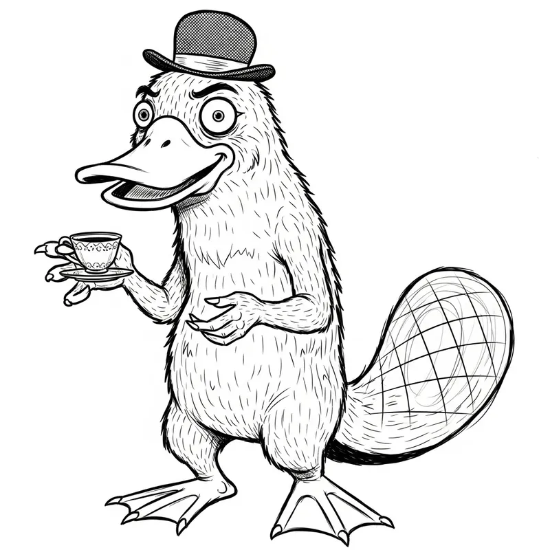 Quirky and Whimsical Animal Character Sketch Quirky and Whimsical Animal Character Sketch