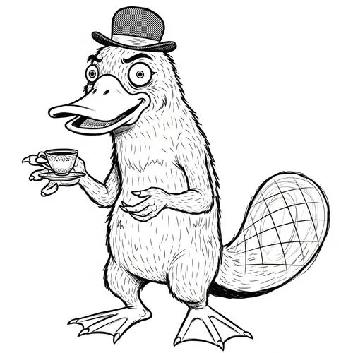 Kooky and Whimsical Animal-Inspired Character Sketch