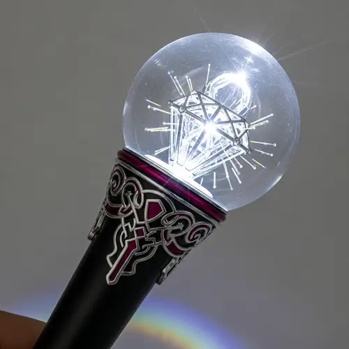 Kpop-inspired Y2K Aesthetic Lightstick with Diamond Design