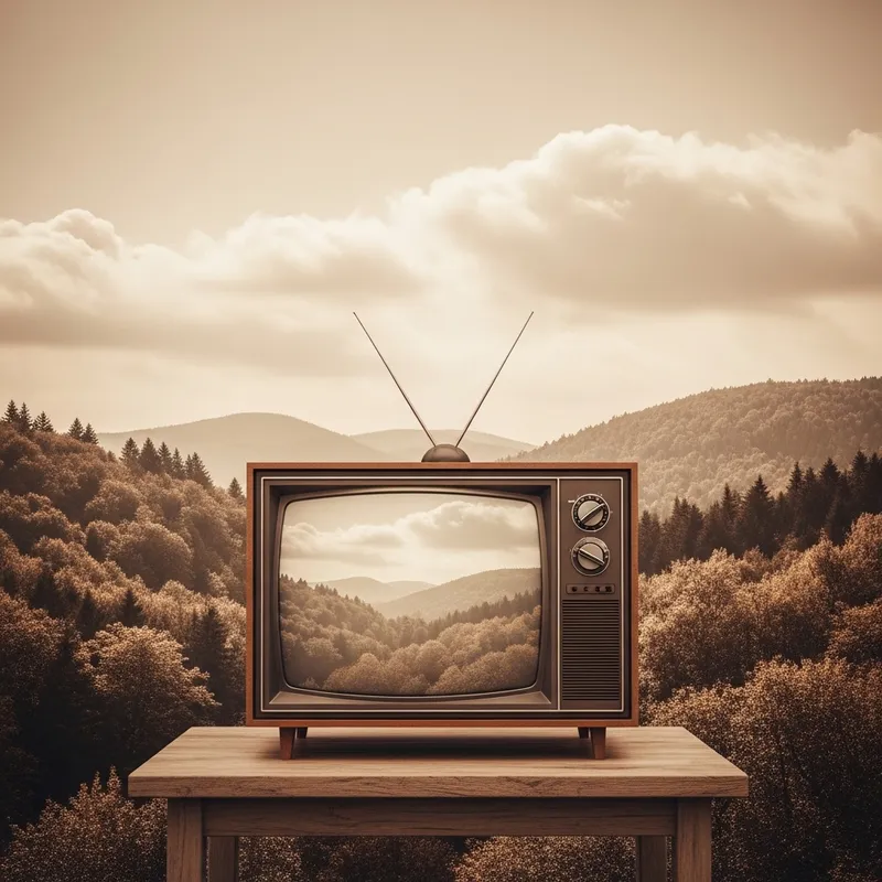 Vintage Album Cover with Calm Colors