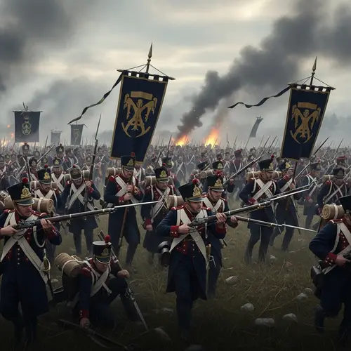 Victorian Era Fictional Nation Charging Bayonet Battle