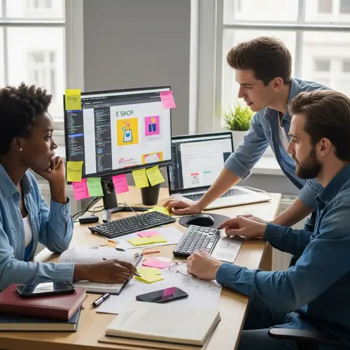 Developing New E-Commerce Platform in Cozy Office Setting