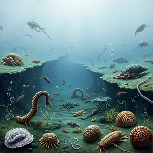 Infra-Cambrian Period: Ancient Ocean Life