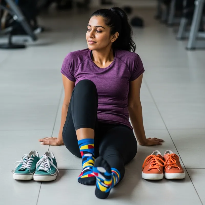 Athletic Woman Relaxing Post-Workout Athletic Woman Relaxing Post-Workout