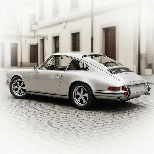 Classic Porsche 911 Illustration - Sleek and Dynamic Design