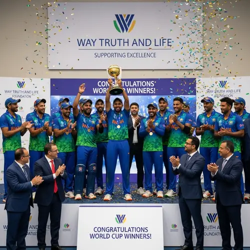Way Truth and Life: Victorious South Asian Cricket Team Celebrations