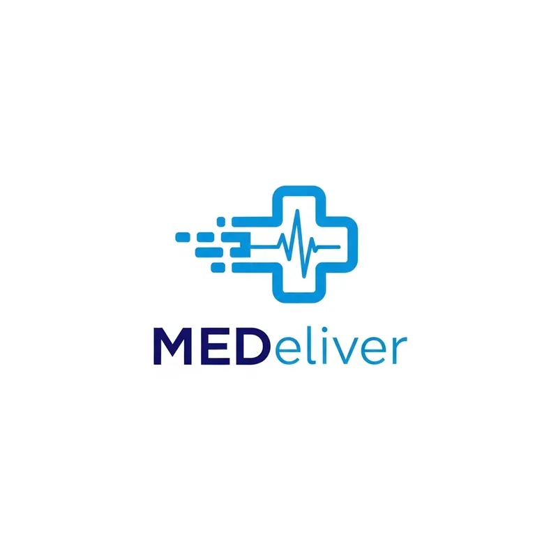 Contemporary Medical Courier Logo Design | MEDeliver