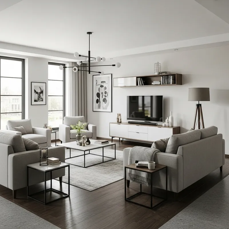 Modern & Spacious 6m x 5m Living Room Design Ideas