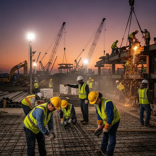 Industrial Construction Workers | Group of Diverse Manual Laborers