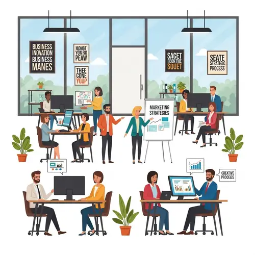 Collaborative Contemporary Office Environment for Marketing Strategies