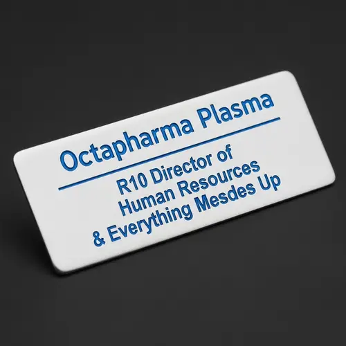 Octapharma Plasma | R10 Director of Human Resources Name Tag