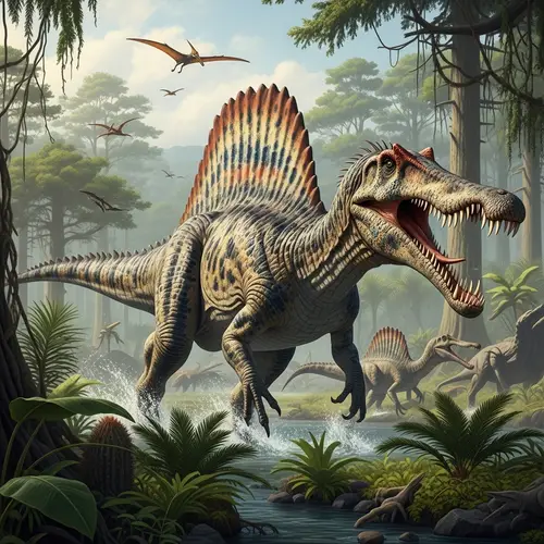 Spinosaurus Morocco: Detailed Depiction of Prehistoric Predator