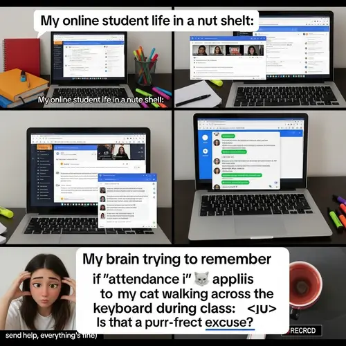Lighthearted Online Study Meme Clip for Students | Educational Platforms