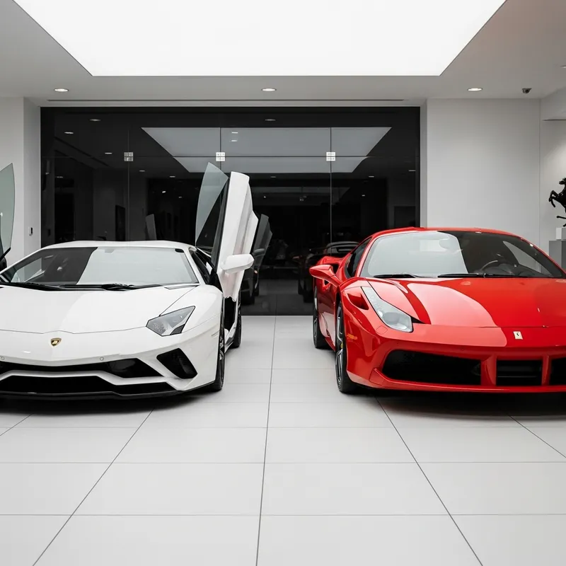 Italian Supercars: Lamborghini vs Ferrari | Exquisite Showroom Showcase