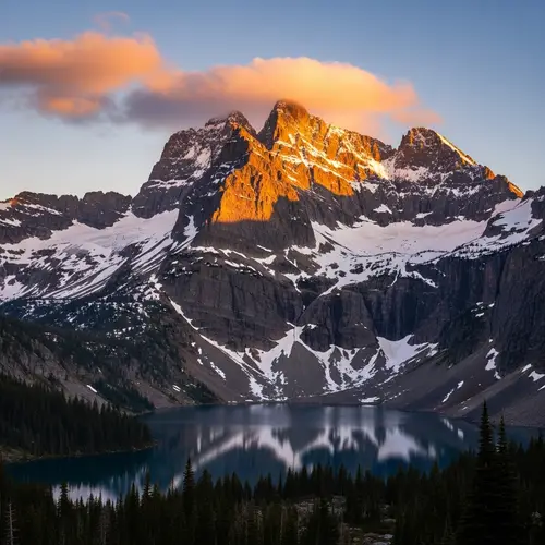 Majestic Mountain Sunrise: Golden Peaks Glow | Website Name