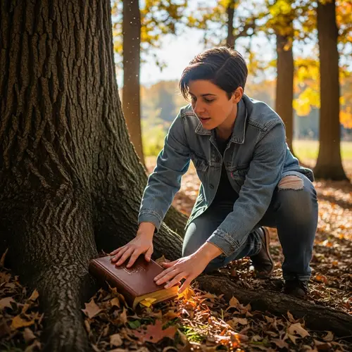 Discovering a Book Under a Tree