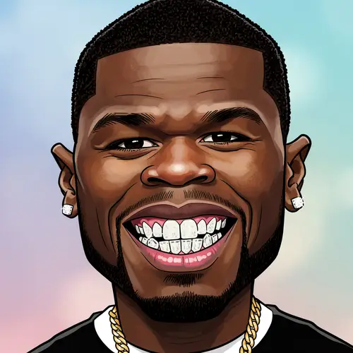 50 Cent Funny Caricature Art