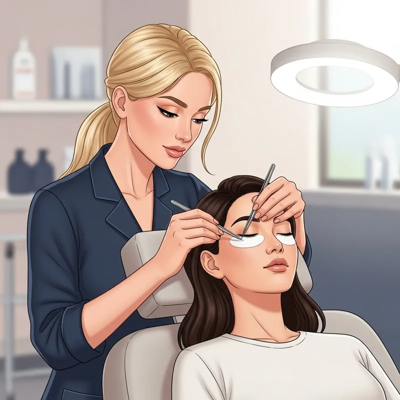 Blonde Girl - Eyelash Extensions and Makeup Artist