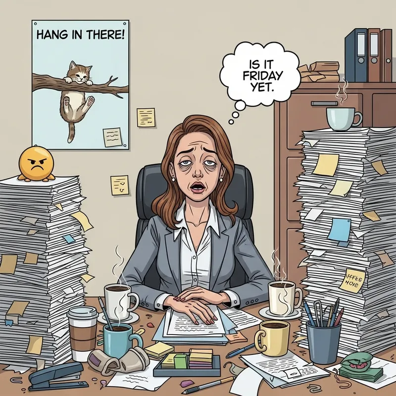 Overworked Secretary Comic | Chaos Humor Office Scene