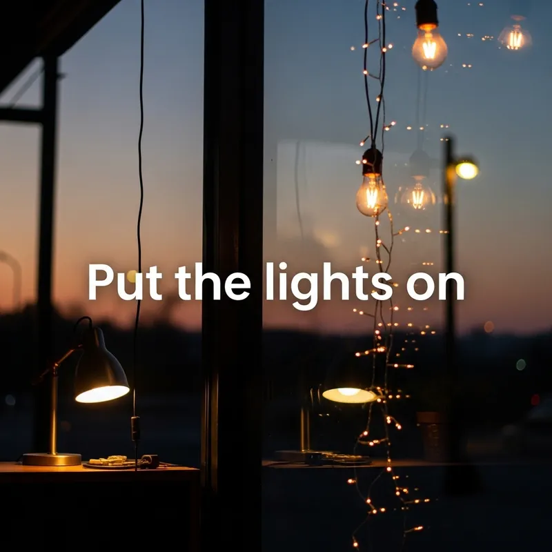Illuminate with Elegance: Put the Lights On