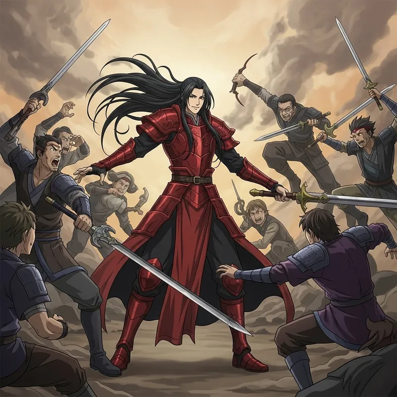 Madara Uchiha Smiling Amidst Fierce Enemy Assault Madara Uchiha Smiling Amidst Fierce Enemy Assault