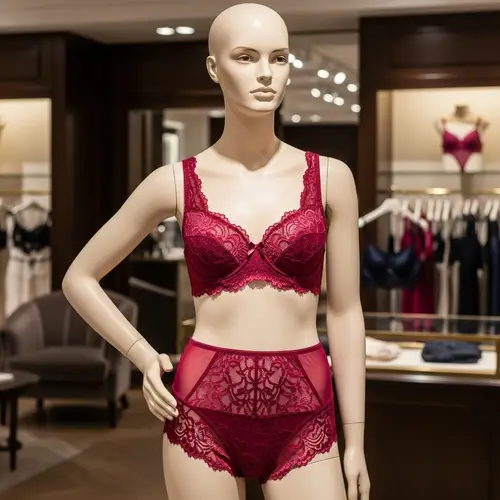 Sophisticated Lace Lingerie Set | Latest Crimson Trend