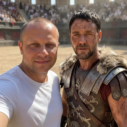 Epic Selfie with Gladiator's Maximus in Colosseum