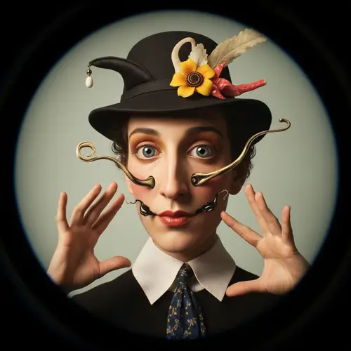 Eccentric & Whimsical Portrait Inspired by Surrealist Art