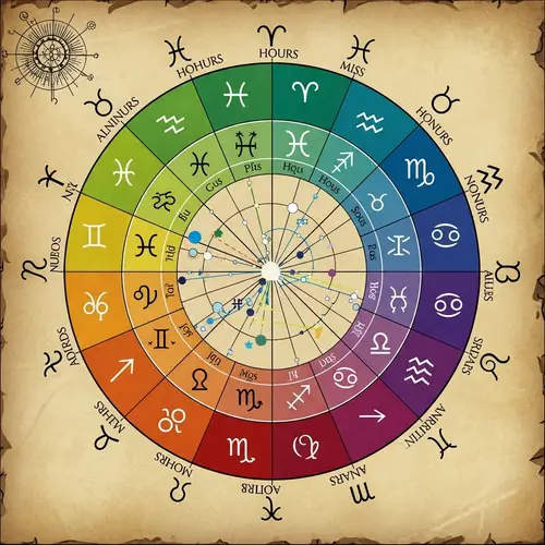 Astrological Natal Chart Interpretation | Planetary Alignments & Zodiac Symbols