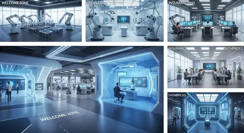 AI Innovation Center | Modern Hi-Tech Building | Specialized Rooms