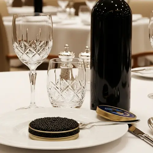 Luxurious Dining Experience: Black Caviar and Fine Wine