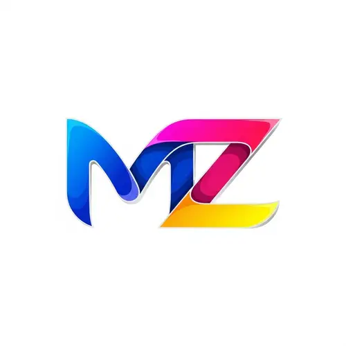 Creative MZ Logo Design | Vibrant Colors | Innovation