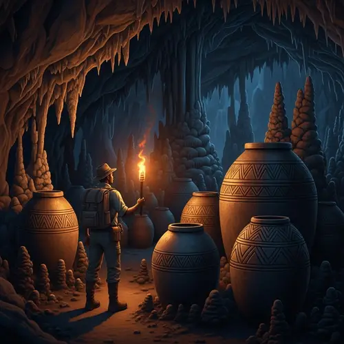 Explore a Mysterious Cave of Tall Jars