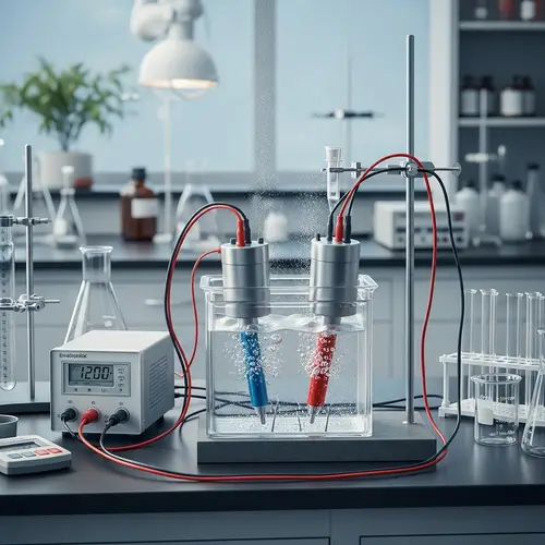 Electrolytic Cell Setup in Scientific Laboratory